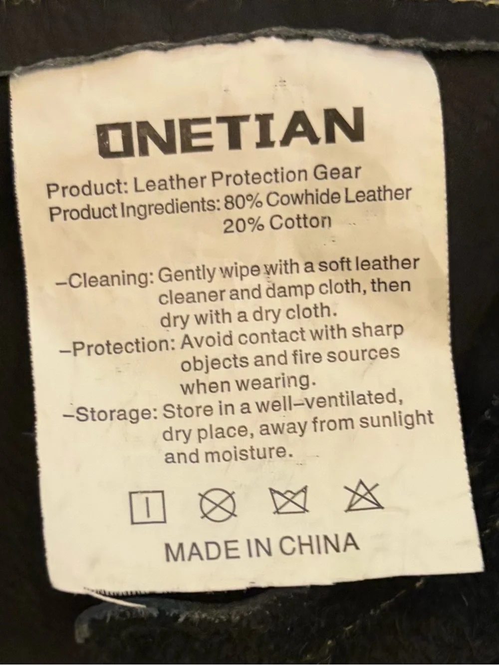 Men's Black Leather Welder Jacket - Picture 4 of 4